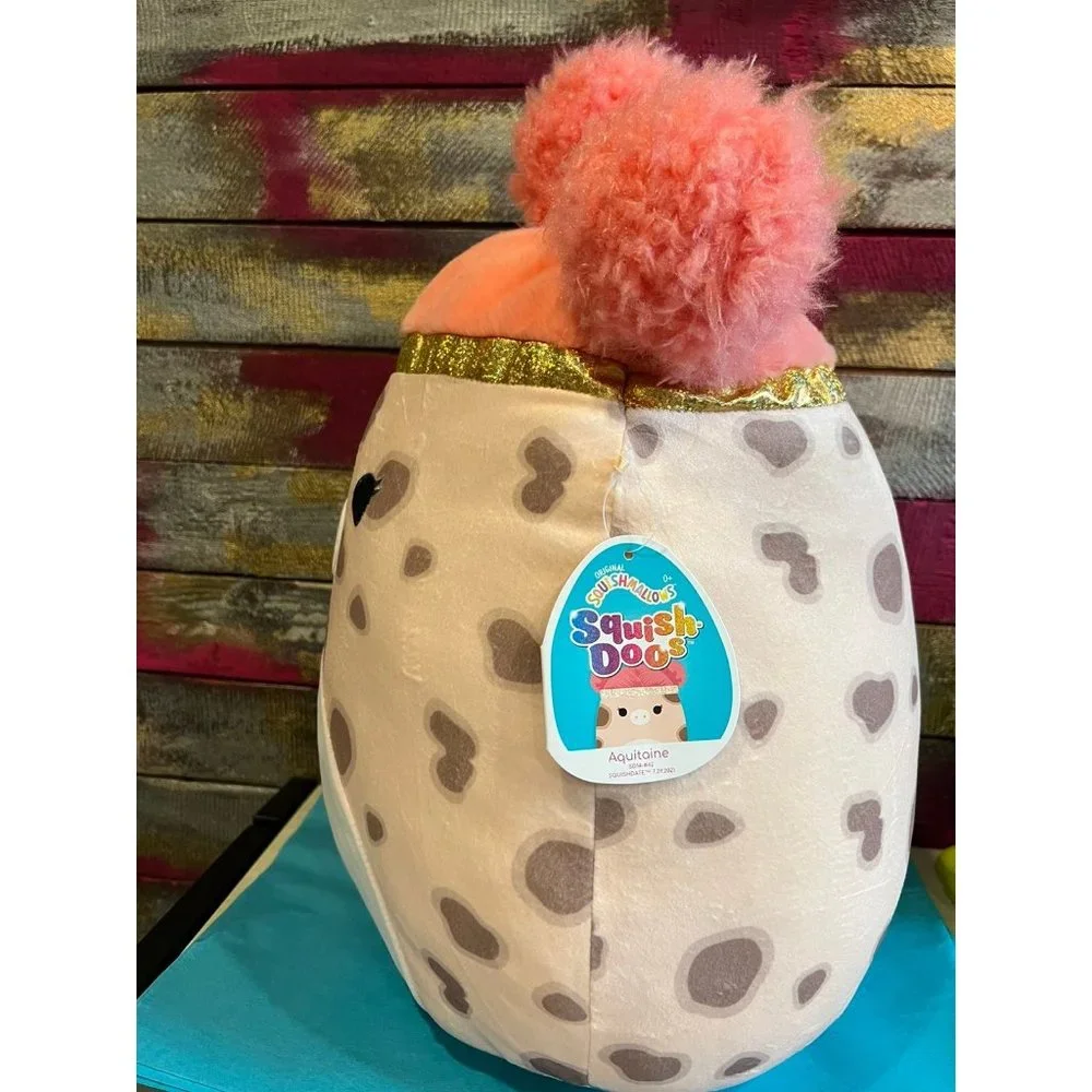 NWT‎ Kellytoy Squishmallow squish-doo Aquataine the pig plush
